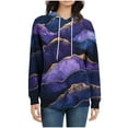 thumbnail image 4 of Ounisa Women's 2025 Fall Long Sleeve Hoodie Landscape Graphic Pullover Sweatshirt Lightweight Casual Tops Blouse, 4 of 6