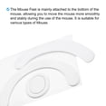 thumbnail image 3 of Unique Bargains Rounded Curved Edges Mouse Feet Skates 0.8mm w Cleaning Paper for G403/G603/G703 Gaming Mouse White 3Pcs/1 Set, 3 of 5