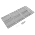 thumbnail image 1 of Minkissy 1 Ensemble Organiseur de Chaussures par-Dessus la Porte avec Crochets Robustes pour Rangement de Garde-Robe d'Appartement en Gris, 1 of 6
