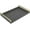 Dark Grey, variant on Ivory Shagreen Leather Serving Tray with Gold Handles  Wooden Ottoman Tray for Coffee Table, Kitchen, Dining, and Home Decor