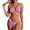 Purple, variant on Triangle Bikini Sets for Women Halter Straps Floral Print Triangle 2 Pieces Bikini Swimsuits Green XL
