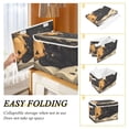thumbnail image 2 of Yayeee Collapsible Cube Storage Bin with Lid Fabric Closet Decorative Basket with Handles, Retro Halloween Cat, 2 of 7