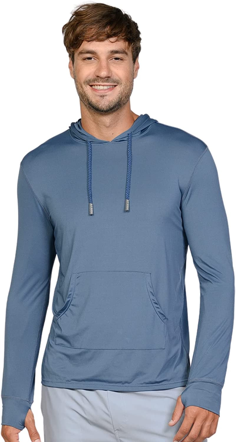 INGEAR Mens Beathable Swim Shirts Mens Sun Shirts Mens Long Sleeve Rash Guard Workout Shirts