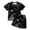 Black, variant on Glisme Boys Outfit Set Tie Dye Short Sleeve Crew Neck Shirt With Fashion Shorts Set Summer Cozy Soft Toddler Kids Boys Outfit Size 2-3 Years Red