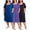 Set1, variant on Nightgowns for Women Plus Size Pleated Sleepwear with Pockets 3 Pack