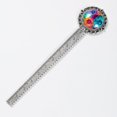 thumbnail image 2 of Tie-dye Vintage Silver Lace-Edged Bookmark: a Delightful Gift for Book Lovers and Readers, 2 of 5
