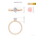thumbnail image 5 of ANGARA Lab Grown Prong-Set Diamond Engagement Ring for Women in 14K Rose Gold (Size-7x5mm| Color-F-G| Clarity-VS) | April Birthstone, Anniversary, Jewelry Gift for Women | Lab-Grown Diamond Ring, 5 of 8