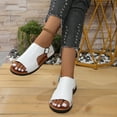 thumbnail image 6 of QNANSPI Women's Wedge Heel Shoes, Summer Casual Footwear for Women, Women Low Heel Bohemian Style Strappy Flat Heel Footwear For Beach Casual Summer Shoes, 6 of 6
