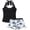 Black with White Palm Tree Print, variant on Girls Tankini Swimsuit 2 Piece Halterneck Bathing Suit Spaghetti Straps Swim Tankini Top with Boyshort Swimwear Size 9-16