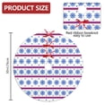 thumbnail image 2 of 30 Inch Christmas Tree Skirt – Velvet Plush Tree Mat, Soft Thickened Polyester with Red Ties, Single-Sided Printing, Available in 30in/36in/48in, Perfect for Holiday Xmas Tree Decoration, 2 of 7