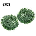 Visland 2Pieces Artificial Plant Topiary Ball Faux Boxwood Decorative ...