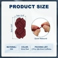 thumbnail image 2 of Uxcell Silk Knot Cufflinks, Elastic Fabric Shirt Cufflinks, Twist Knot Dress Accessories Cuff Link for Men, Women, Business, Gift, Wedding, Wine Red, 2 of 6