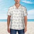 thumbnail image 2 of Fotbe Cartoon Elephant and Heart Pattern Hawaiian Shirt for Men Unisex Summer Beach Casual Short Sleeve Cotton Linen Button Down Shirts,XX-Large, 2 of 7