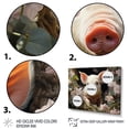thumbnail image 3 of Designart "Playful Pig Cute Pig in the Flower Field II" Animals Floater Framed Wall Decor, 3 of 7