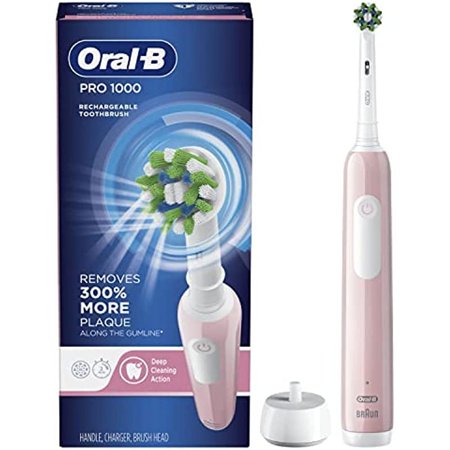 Oral-B Pro 1000 CrossAction Electric Toothbrush, Pink
