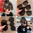 thumbnail image 1 of Gafas de sol negras con protección UV para niños y niñas, nuevas gafas de sol para bebés, niños y niñas, 1 of 3