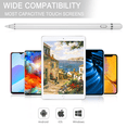 thumbnail image 4 of Stylus Pen for iPad, WeluvFit Digital Stylish Pen Pencil Rechargeable, Compatible with All Touch Screens, White, 4 of 8