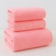 thumbnail image 1 of Set de toallas de baño hiladas de terciopelo | Toallas suaves altamente absorbentes para baño, spa, gimnasio | 2 Toallas y 1 Toalla de baño | Duradero, Rápido Secado, Cómodo | 75x35cm & 70x140cm, 1 of 7