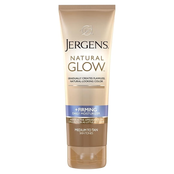 Crema Corporal Autobronceadora Jergens Natural Glow Firming Tonos Medios a Obscuros 221 ml