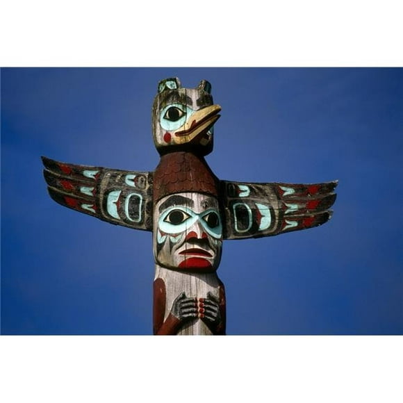 Design Pics DPI2144086 Alaska Native Totem Pole Saxman Southeast Alaska Poster Print, 17 x 11