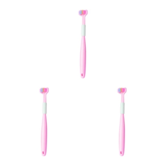 Bearachild Cepillo de para raspar la lengua de plástico para un aliento fresco Mango triple limpio y cómodo A22 Peach Pink Child Type1 NO1