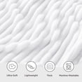 thumbnail image 6 of U by Bedsure Pure White Fleece Throw-XL Blanket for Couch - Super Soft Cozy Blankets for Women, Girls, 50x70 inches, 6 of 6