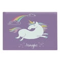 thumbnail image 1 of Unicorn Cutting Board, Mythical Animal Clouds and Rainbow Horse Image Print, Decorative Tempered Glass Cutting and Serving Board, Large Size, Lavender White, by Ambesonne, 1 of 1