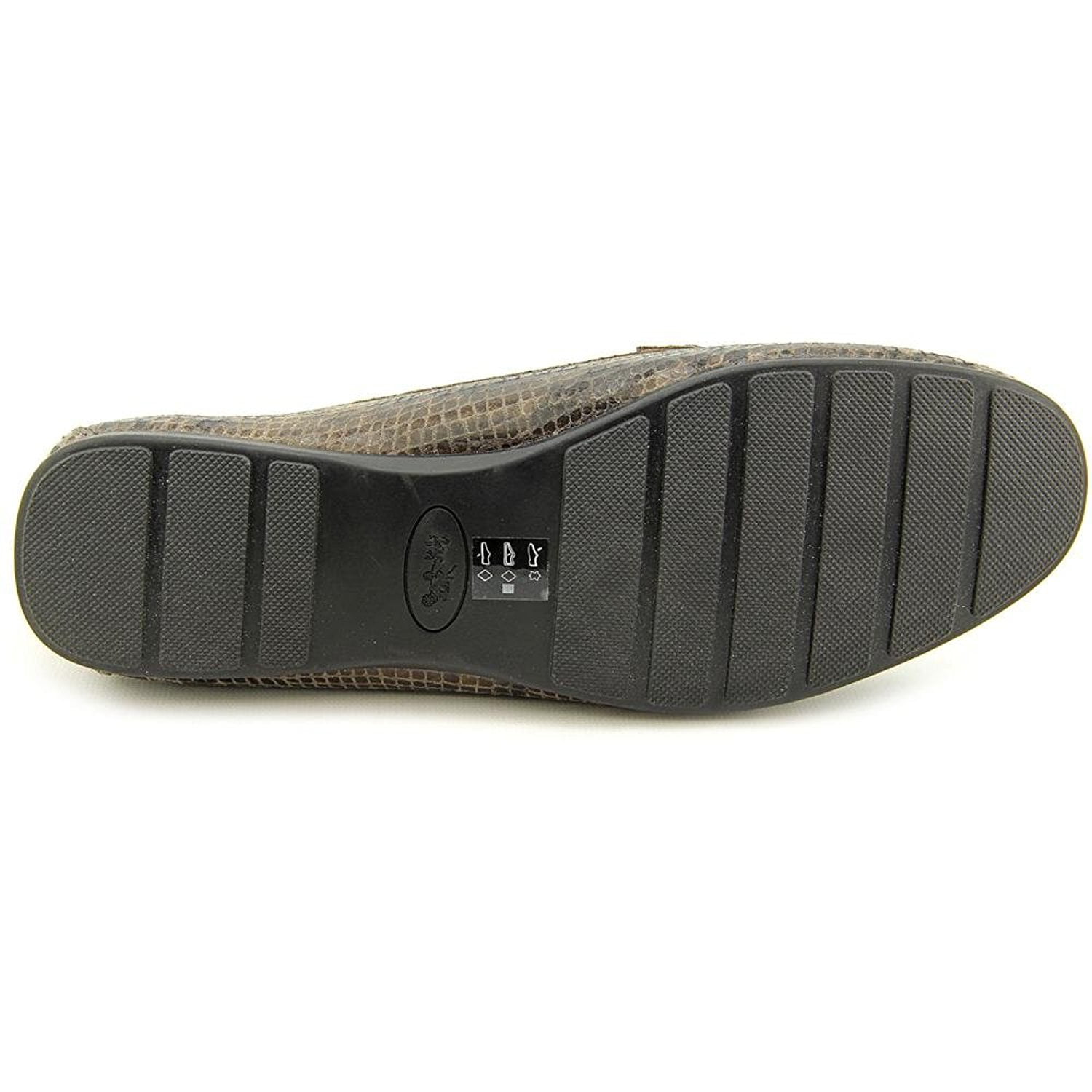 coach womens olive sand printed snake closed toe loafers