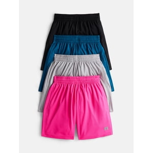 Russell Athletic Boys Performance Mesh Shorts 4-Pack