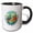 Black/White, variant on 3drose, New Orleans, Louisiana, the United States of America, Coordinates, 11oz Mug