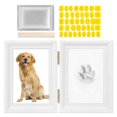 thumbnail image 1 of JUNWELLPet Paw Print Keepsake Kit  Dog Memorial Picture Frame with Imprint Clay Personalized Gifts, 1 of 7