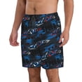 thumbnail image 2 of Goofa Blue Sports Car Printed Mens Swim Trunks Summer Quick Dry Short Beach Swimwear Bathing Suits-X-Large, 2 of 9