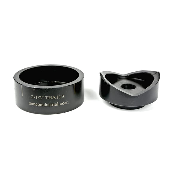 TEMCo THA113 2-1/2" Deep Draw Conduit Punch - Die for Hydraulic Knock Out Driver