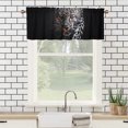 thumbnail image 3 of African Safari Leopard Thermal Insulated Window Curtain Valance Wildlife Animal Cheetah Privacy Decorative Rod Pocket Short Window Valance Curtains 54 by 18 in, 1 Panel, 3 of 6