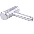 thumbnail image 2 of Pomo de palanca de cambios universal de aluminio para coche Plata, 2 of 5