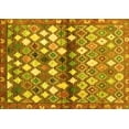 thumbnail image 1 of Ahgly Company Machine Washable Indoor Rectangle Southwestern Yellow Country Area Rugs, 5' x 8', 1 of 4