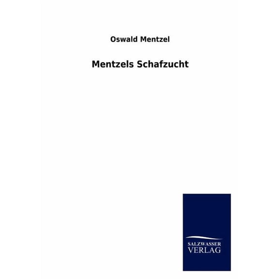 Mentzels Schafzucht (Paperback)