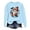 Blue, variant on Halloween Sweatshirt for Women Hoodless Sweatshirt Oversized Crewneck Sweatshirt for Women Long Sleeve Pullover Comfort and Relaxed Fit Blue L