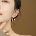 thumbnail image 6 of Kumdkd Gold Heart Earrings for Women, Hypoallergenic Two Wear Fashion Earrings, Simple Elegant Stud & Hoop Sport Earrings, Valentine's Day Birthday Gift for Her, 3cm Gold Plated Metal Earrings, 6 of 7