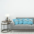 thumbnail image 3 of Ambesonne Animal Throw Pillow Cover 4 Pack, Ocean Whales Hand Drawn, 20", White and Blue, 3 of 5