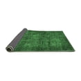 thumbnail image 2 of Ahgly Company Indoor Round Abstract Emerald Green Modern Area Rugs, 6' Round, 2 of 4