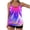 Pink, variant on IFNWSV Womens Tankini Swimsuits Plus Size Floral Print Drawstring Adjustable Spaghetti Strap 2 Piece Bathing Suit Set Hot Pink 4XL