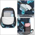 thumbnail image 2 of 17 Inch Lightweight Backpack,PVC Waterproof Oxford Fabric, Ergonomically Designed, with Large Capacity, Monarch Butterfly Aesthetic, 2 of 5