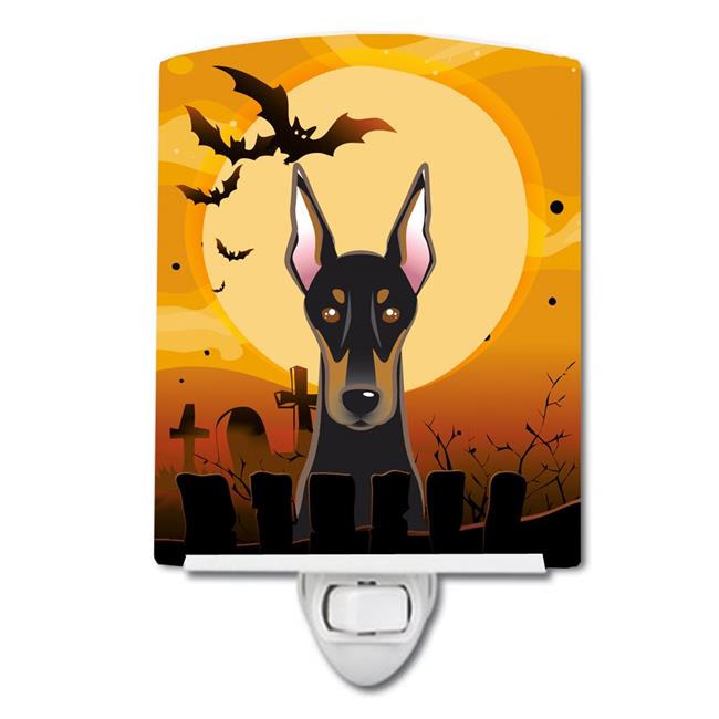 Carolines Treasures BB1803CNL Halloween Doberman Ceramic Night Light