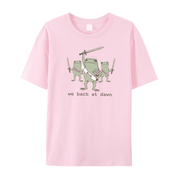 We Bach at Dawn Frog Bachelorette T Shirt Funny Bride Graphic Tee Bridesmaid Party Tshirt Bridal Crew Wedding Trip Unisex Tee