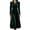 Dark Green, variant on Women Collared Button Front Velvet Midi Dress, Long Sleeve High Waist A Line Flowy Dress, Elegant Vintage Formal Guest Dress for Wedding Holiday Cocktail Party,Dark Purple,L