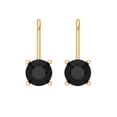 thumbnail image 3 of Clara Pucci 1.5Ct Natural Onyx Round Cut VVS1 Lever Back Drop Dangle 14k Solid hypoallergenic Gold Designer Earrings For July, 3 of 7