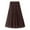 Coffee, variant on Sngxgn Women's High Waist Elasticized Waistband Flared Casual A Line Midi Skirt(Beige,One Size)