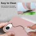 thumbnail image 3 of Compatible with iPhone 16e Case with Ring Kickstand Green, Phone Case for iPhone 16e Silicone Liquid with Soft Microfiber Lining Slim Shockproof Protective Cover (Rosa), 3 of 14