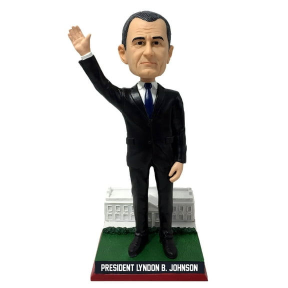 Lyndon B. Johnson White House Base President Bobblehead Numbered to 1,963